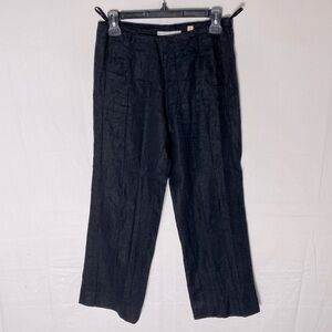Bandolera Adds Black Linen High Rise Wide Leg Pants 4 (UK8)